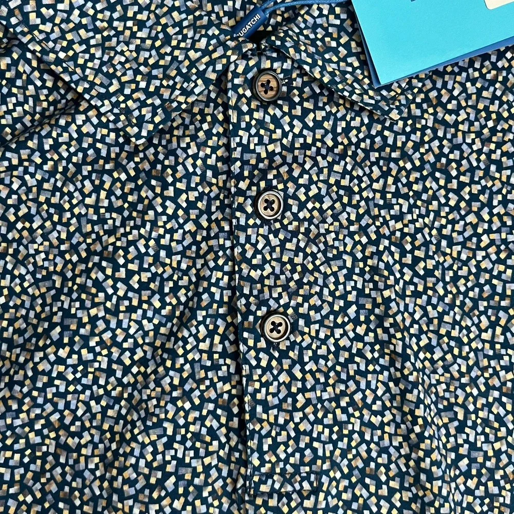 Bugatchi OoohCotton Tech‎ 8 Way Stretch Polo Shirt Men's Short Sleeve Golf NWT - Picture 8 of 10